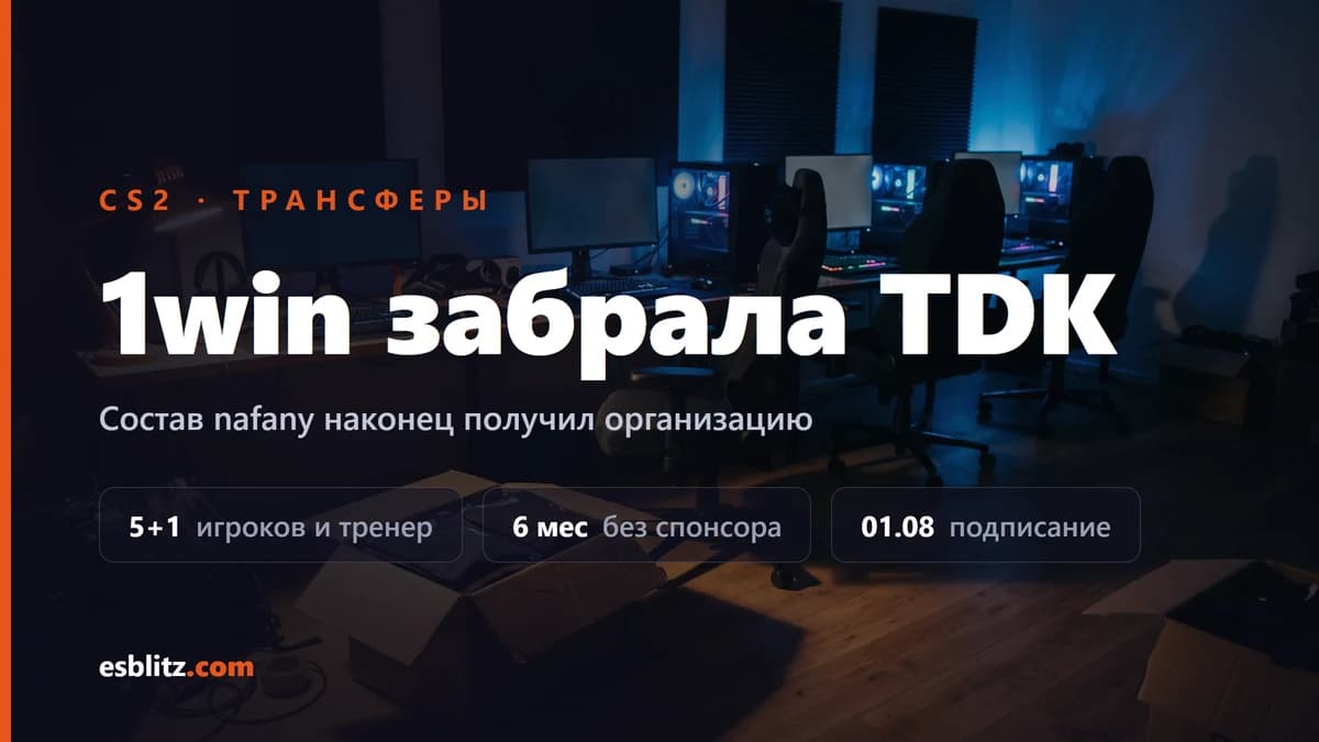 1win забрала состав TDK: у nafany наконец есть организация