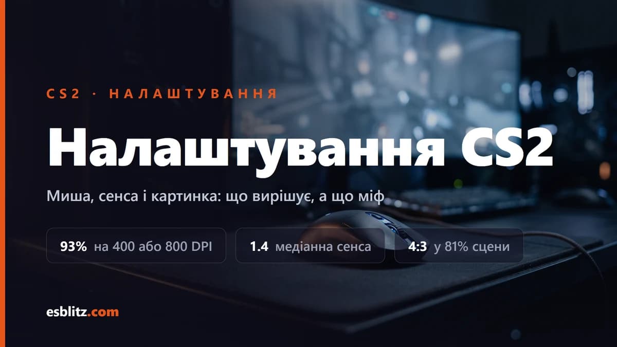 Налаштування CS2: миша, сенса і картинка