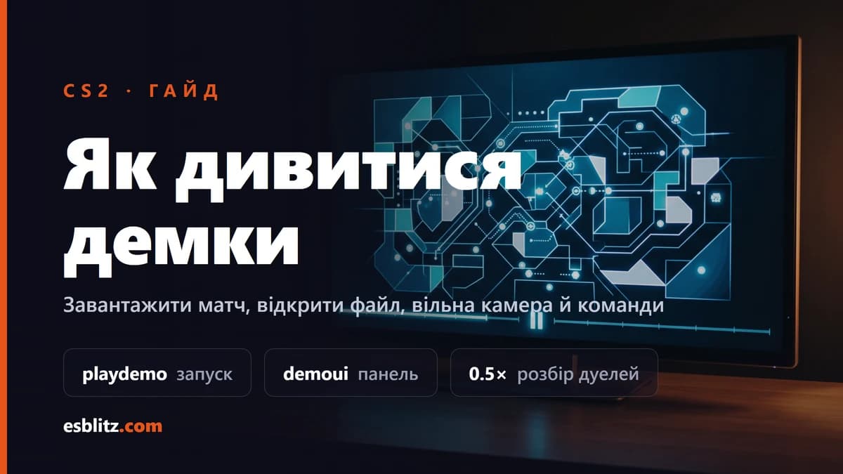Як дивитися демки в CS2: завантажити, відкрити, команди