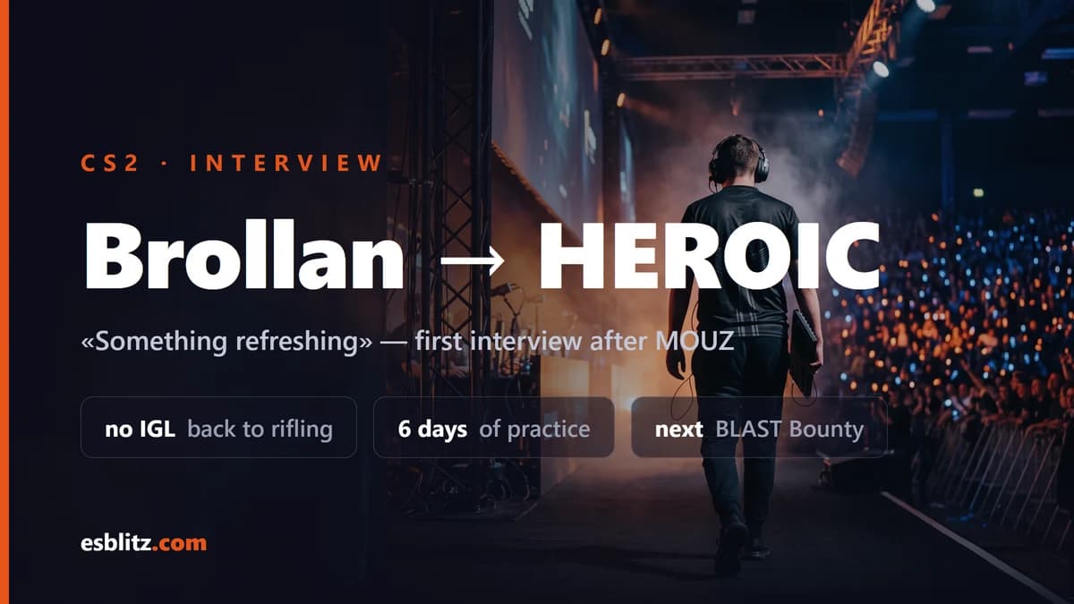 Brollan on Joining HEROIC: "I Needed Something Refreshing"