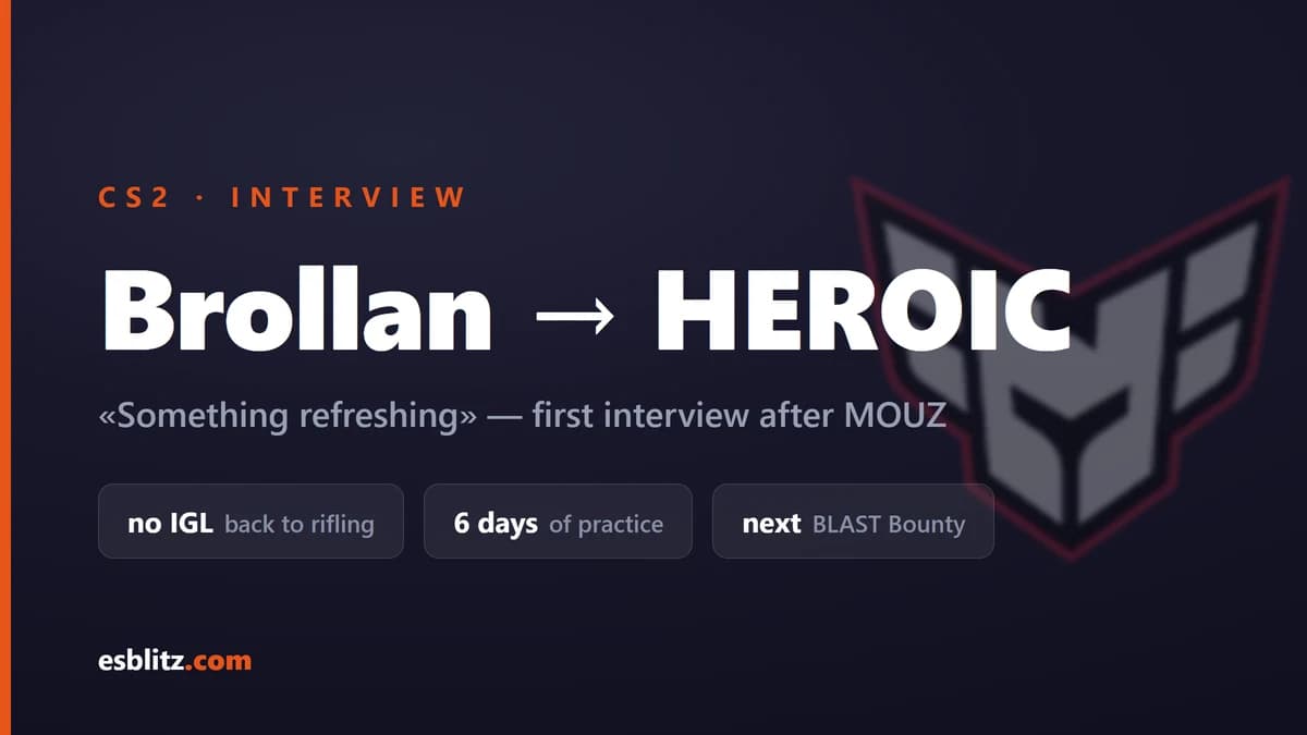 Brollan on Joining HEROIC: "I Needed Something Refreshing"