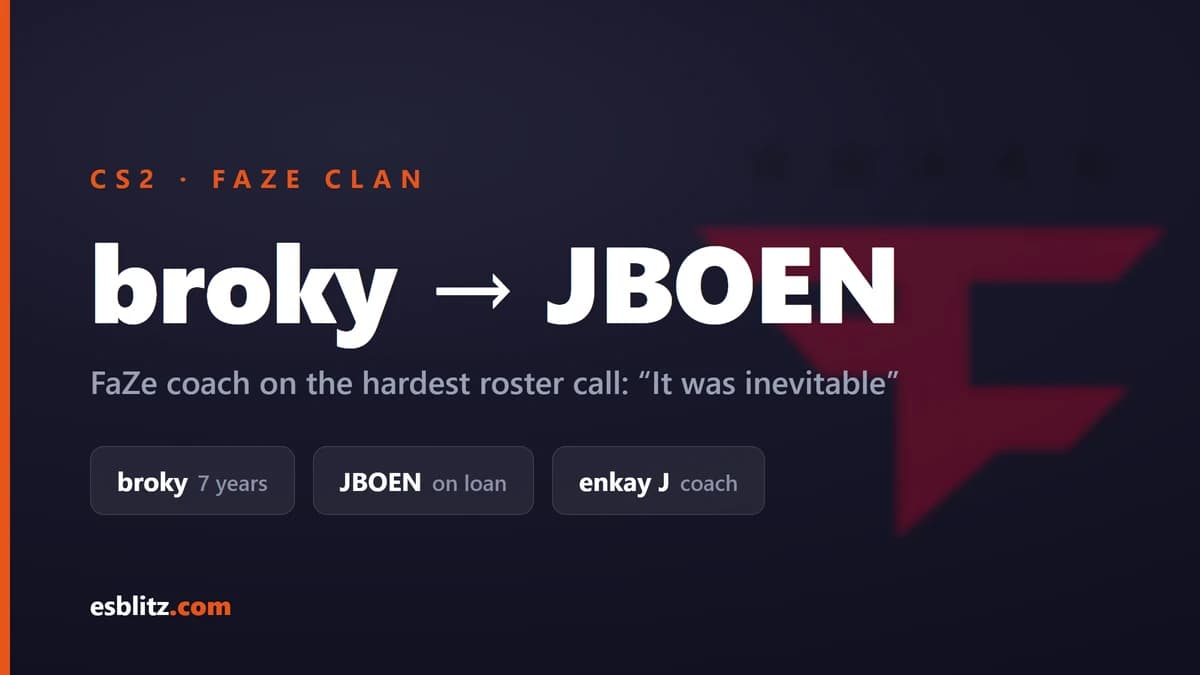 FaZe coach enkay J on the broky-to-JBOEN swap