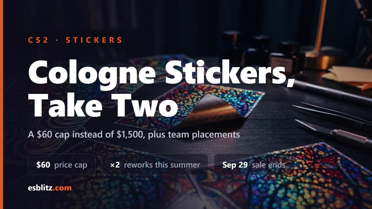 Valve Reissues Cologne Major Stickers: $60 Price Cap Instead of $1,500