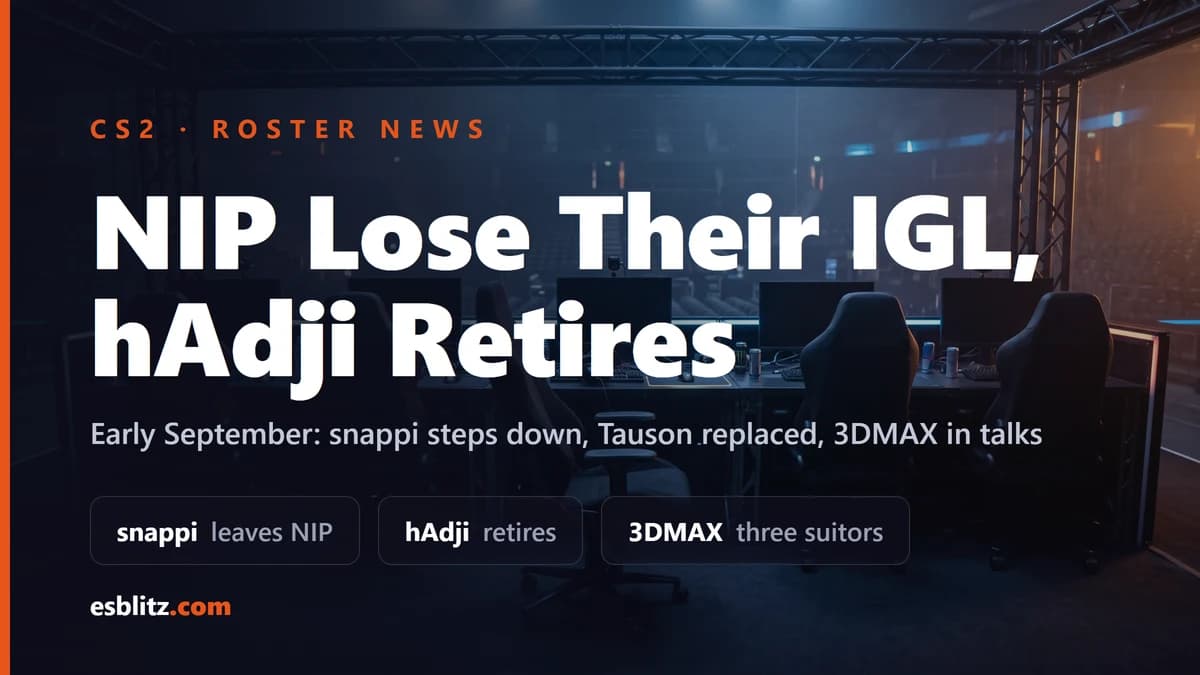 CS2 Roster News: NIP Lose Their IGL