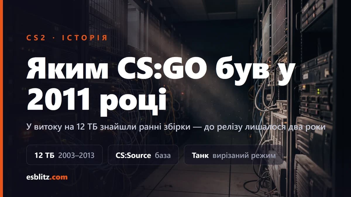 Витік Valve: яким CS:GO був у 2011 році