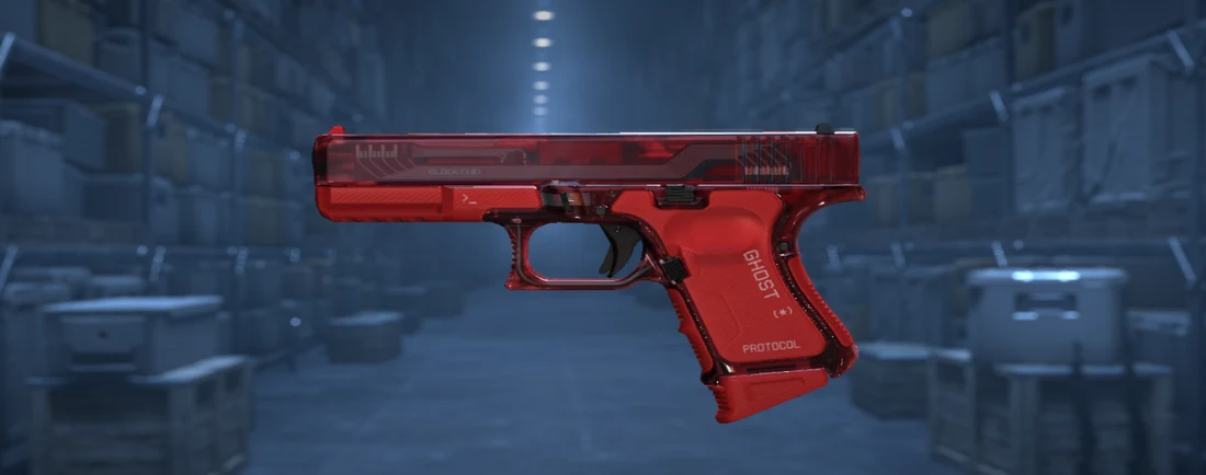 Glock-18 | Ghost Protocol — Covert skin from the CS2 Spy Tech collection